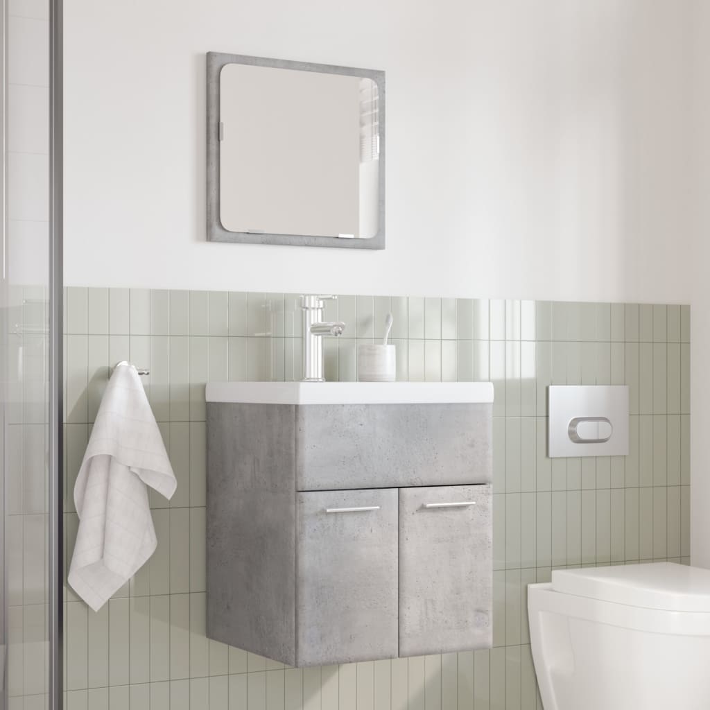 3 Piece Bathroom Furniture Set Engineered Wood
