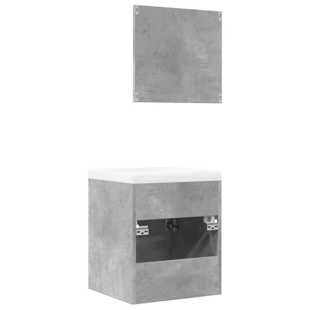 3 Piece Bathroom Furniture Set Engineered Wood