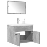 3 Piece Bathroom Furniture Set Engineered Wood
