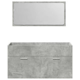 3 Piece Bathroom Furniture Set Engineered Wood