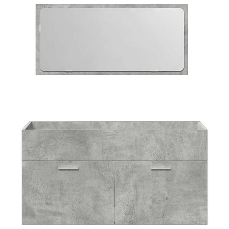 3 Piece Bathroom Furniture Set Engineered Wood