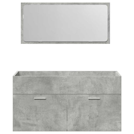 4 Piece Bathroom Furniture Set Engineered Wood