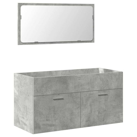 4 Piece Bathroom Furniture Set Engineered Wood