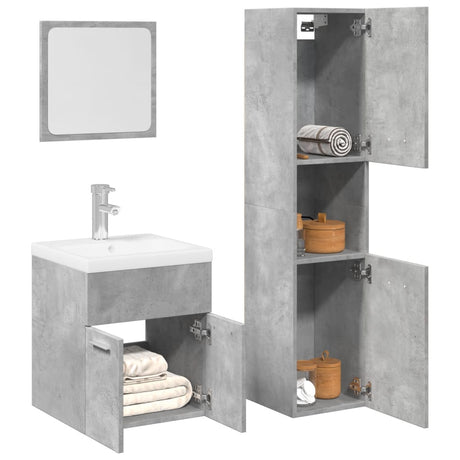 Bathroom Furniture Set Engineered Wood
