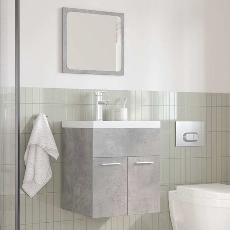 3 Piece Bathroom Furniture Set Engineered Wood
