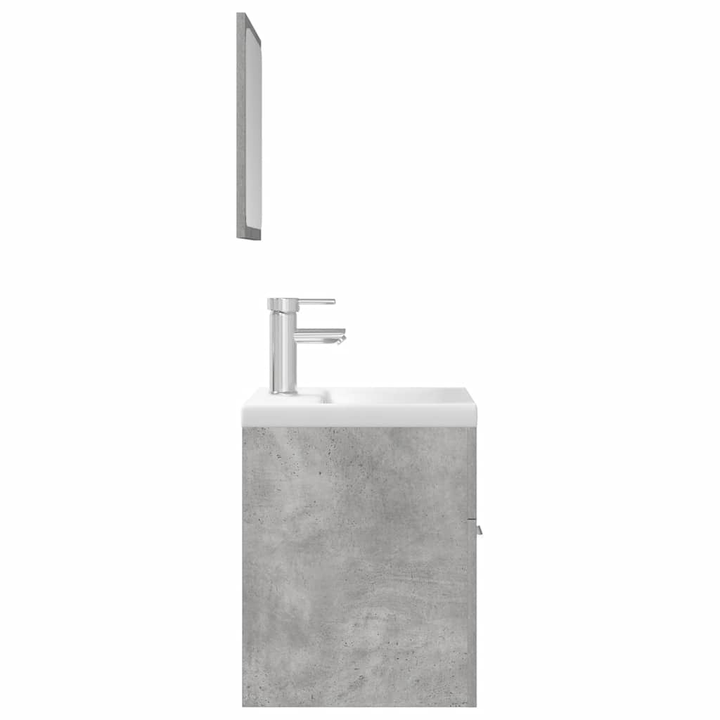 3 Piece Bathroom Furniture Set Engineered Wood