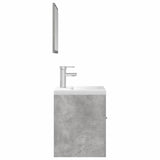 3 Piece Bathroom Furniture Set Engineered Wood