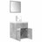3 Piece Bathroom Furniture Set Engineered Wood