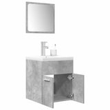 3 Piece Bathroom Furniture Set Engineered Wood