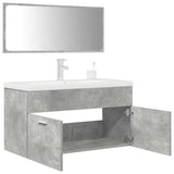 3 Piece Bathroom Furniture Set Engineered Wood