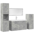 5 Piece Bathroom Furniture Set Engineered Wood