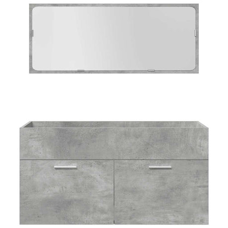 5 Piece Bathroom Furniture Set Engineered Wood