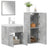 4 Piece Bathroom Furniture Set Engineered Wood