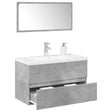 3 Piece Bathroom Furniture Set Engineered Wood