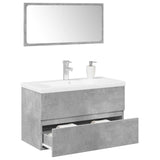 3 Piece Bathroom Furniture Set Engineered Wood