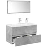 3 Piece Bathroom Furniture Set Engineered Wood