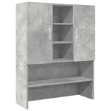 Washing Machine Cabinets 2 Pcs Concrete Grey Engineered Wood