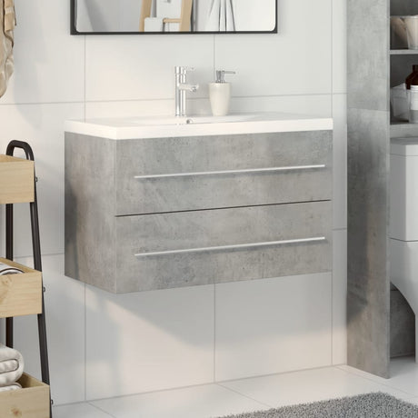 2 Piece Bathroom Furniture Set Engineered Wood