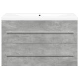 2 Piece Bathroom Furniture Set Engineered Wood