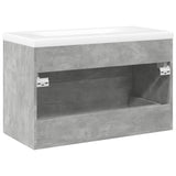 2 Piece Bathroom Furniture Set Engineered Wood