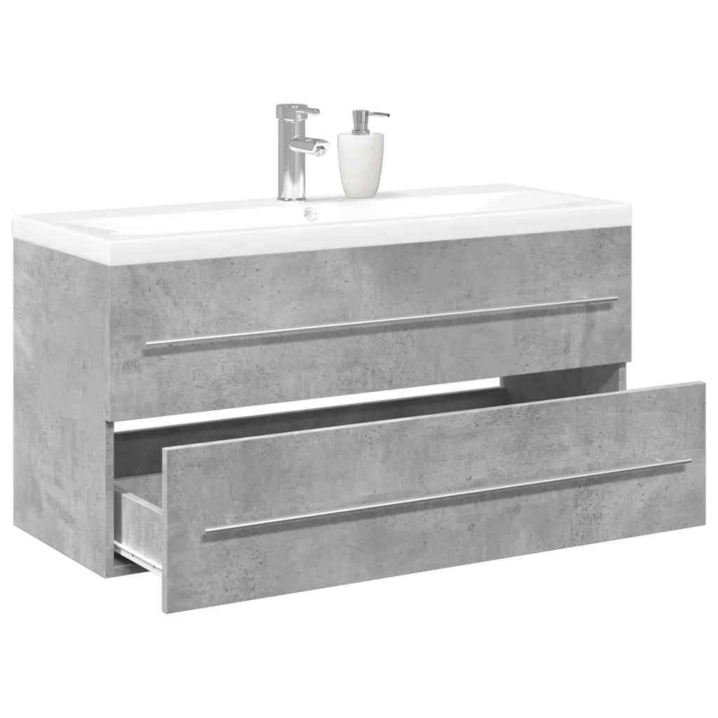 2 Piece Bathroom Furniture Set Engineered Wood