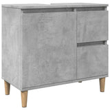 3 Piece Bathroom Furniture Set Engineered Wood
