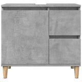 3 Piece Bathroom Furniture Set Engineered Wood