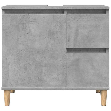 3 Piece Bathroom Furniture Set Engineered Wood