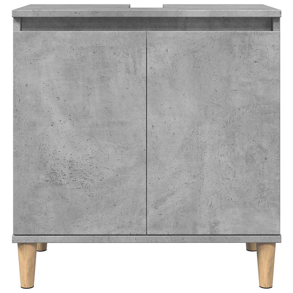 3 Piece Bathroom Furniture Set Engineered Wood