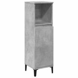 3 Piece Bathroom Furniture Set Concrete Grey Engineered Wood