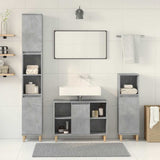 3 Piece Bathroom Furniture Set Engineered Wood