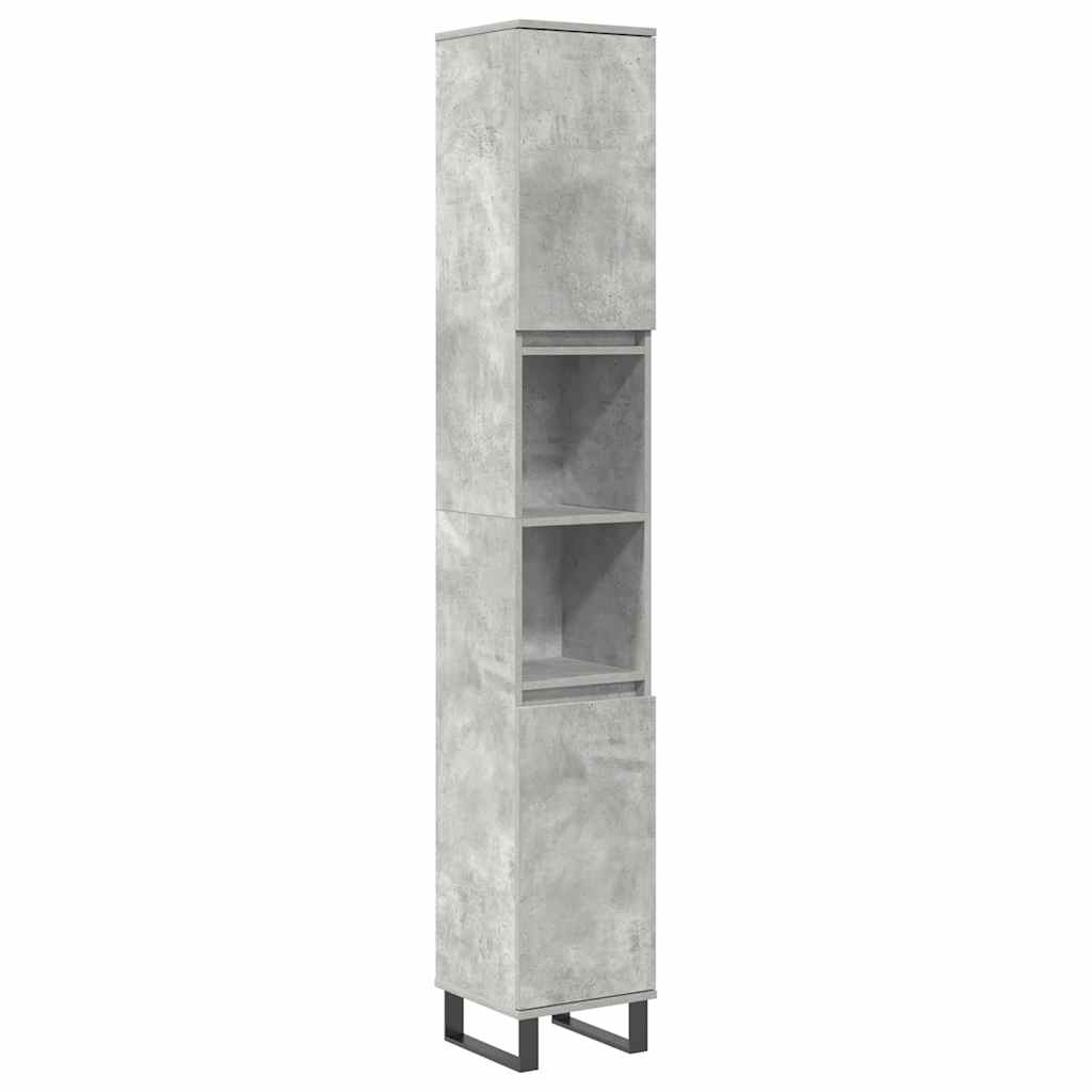 3 Piece Bathroom Furniture Set Engineered Wood