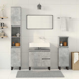 3 Piece Bathroom Furniture Set Engineered Wood