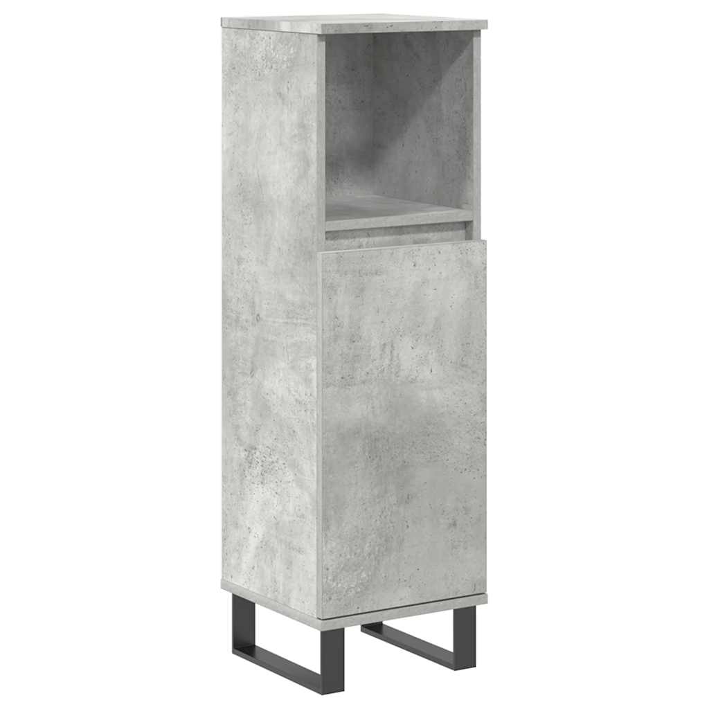 3 Piece Bathroom Furniture Set Engineered Wood