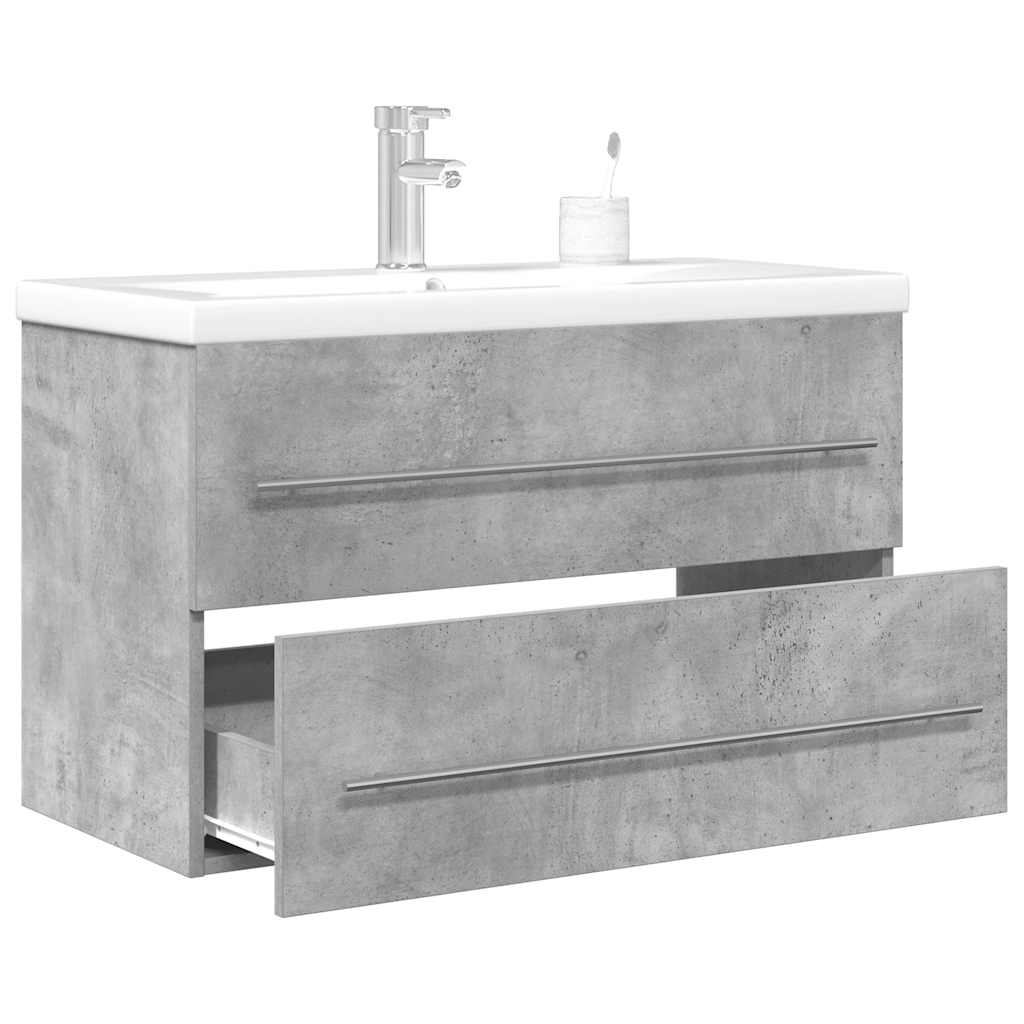 2 Piece Bathroom Furniture Set Engineered Wood
