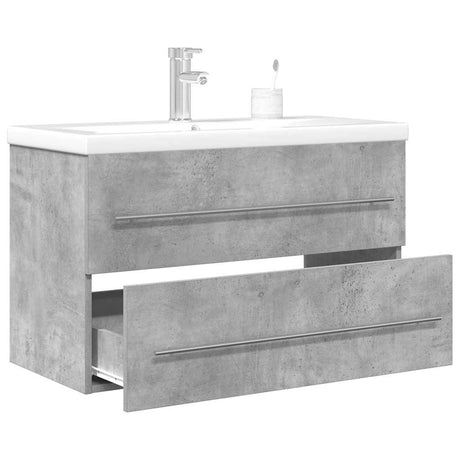 2 Piece Bathroom Furniture Set Engineered Wood