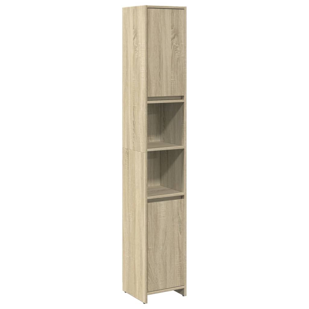 4 Piece Bathroom Furniture Set Engineered Wood