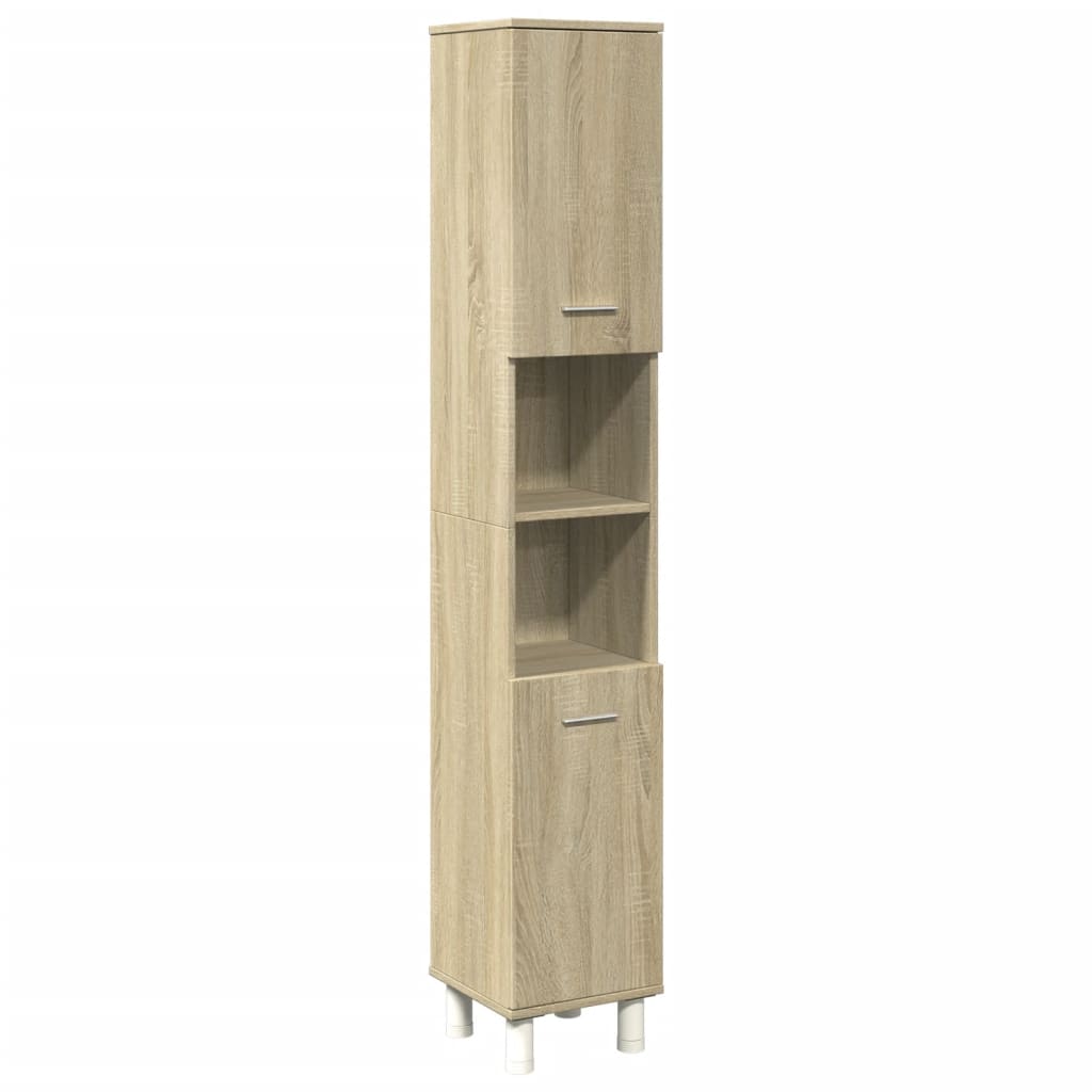 4 Piece Bathroom Furniture Set Engineered Wood