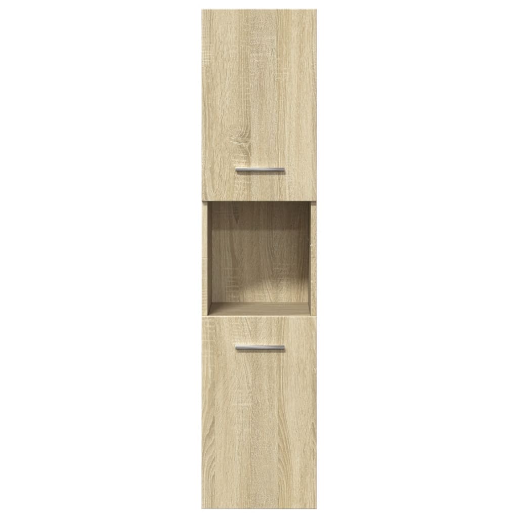 3 Piece Bathroom Furniture Set Engineered Wood