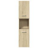 3 Piece Bathroom Furniture Set Engineered Wood