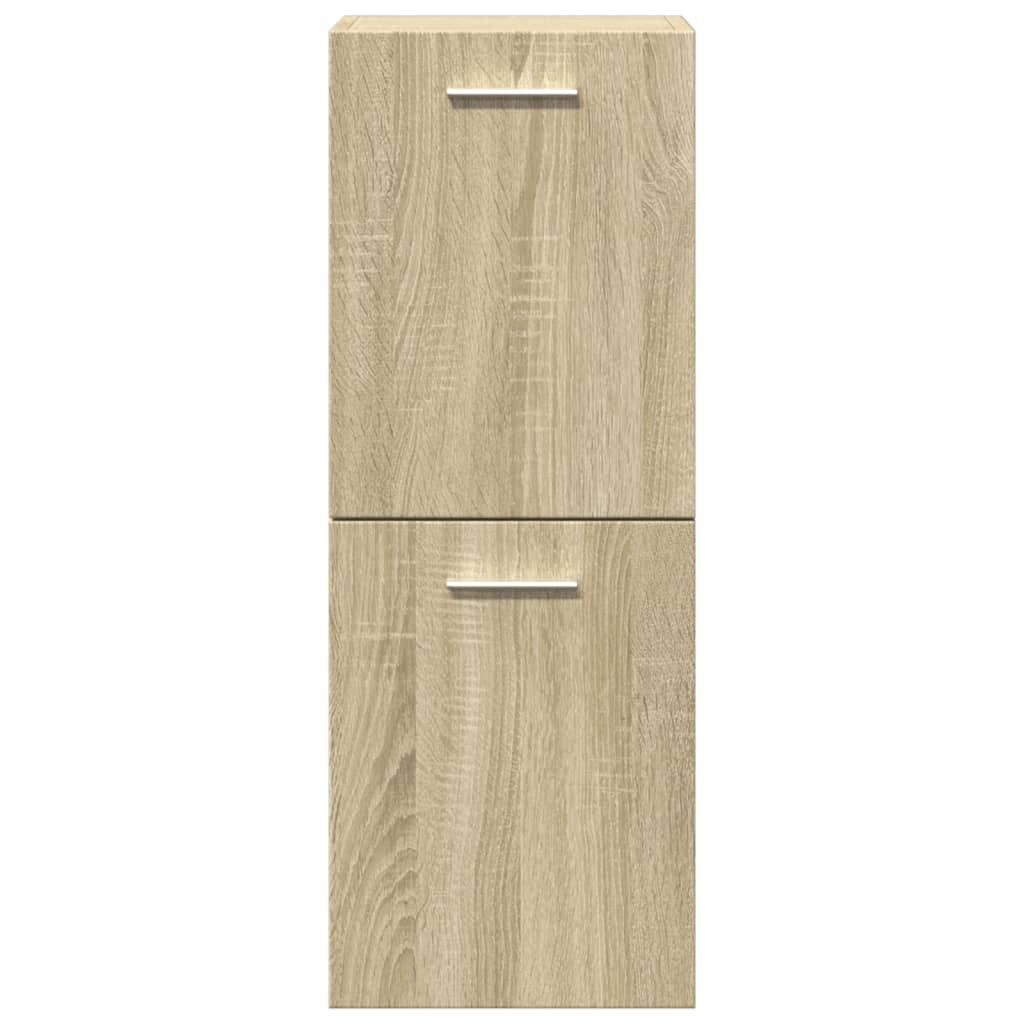 3 Piece Bathroom Furniture Set Engineered Wood