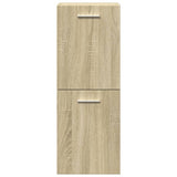 3 Piece Bathroom Furniture Set Engineered Wood