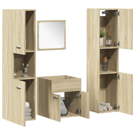 Bathroom Furniture Set Engineered Wood