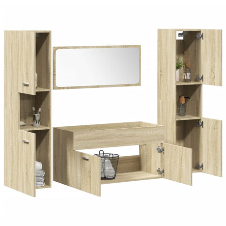 Bathroom Furniture Set Engineered Wood