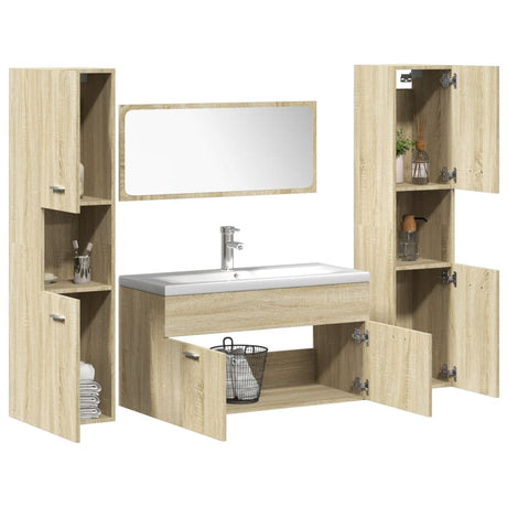 Bathroom Furniture Set Engineered Wood