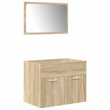 4 Piece Bathroom Furniture Set Engineered Wood