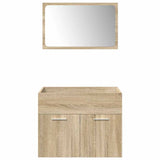 4 Piece Bathroom Furniture Set Engineered Wood