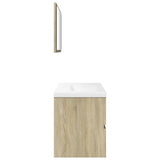 3 Piece Bathroom Furniture Set Engineered Wood