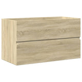 3 Piece Bathroom Furniture Set Engineered Wood