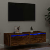 Tv Cabinet With Led Lights 75X35.5X25 Cm